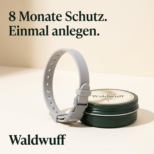 Waldwuff® Natur-Zeckenhalsband für Hunde